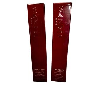 Wander Beauty Set of 2 Unlashed Volume and Curl Mascara Tarmac Black NEW